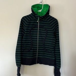 Lululemon striped scuba hoodie size 8